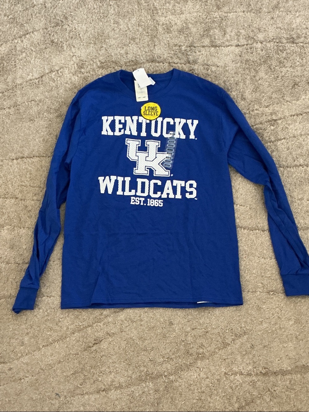 Hanes Kentucky Wildcats Long Sleeve Shirt - Blue & White